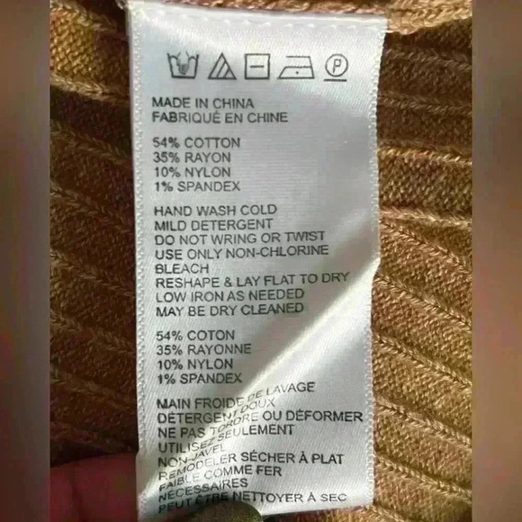 Free People Womens Pencil Skirt Size X Small Carmel Heather Split Front Ribbed - Picture 5 of 6